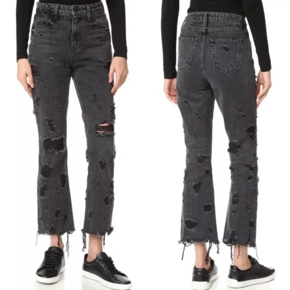 Denim x Alexander Wang Grind Grey Scratch Jeans - Picture 13 of 13